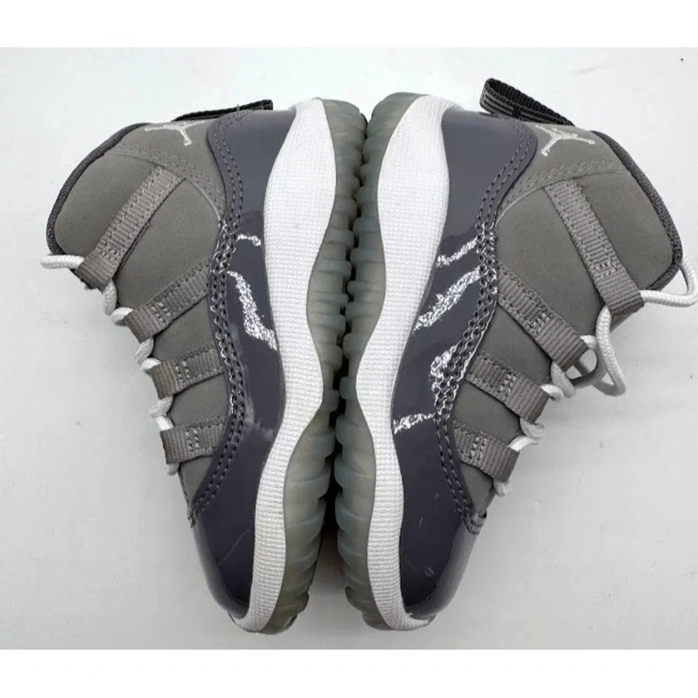 Nike Air Jordan 11 Retro Little Flex TD Cool Grey White 378040-005 Toddler 5C